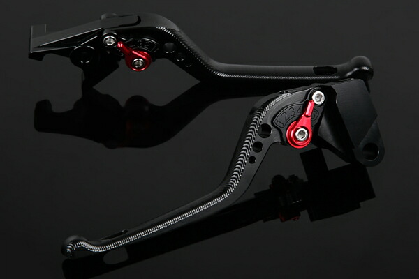 ER-6F（Ninja650） '09-'16 アジャストレバーセット 3D レバー：ブラック SSK SPEEDRA（スピードラ）