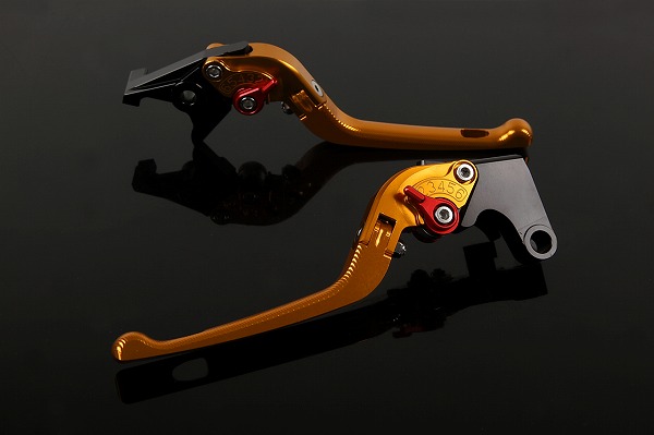 可倒式アジャストレバー 3Dタイプ クラッチ＆ブレーキセット ゴールド （NISSINタンク別体式横型用） SSK SPEEDRA（スピードラ）