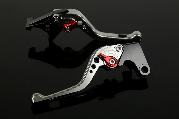 CBR400R NC47 ショートアジャストレバーセット 3D レバー：チタン SSK SPEEDRA（スピードラ）