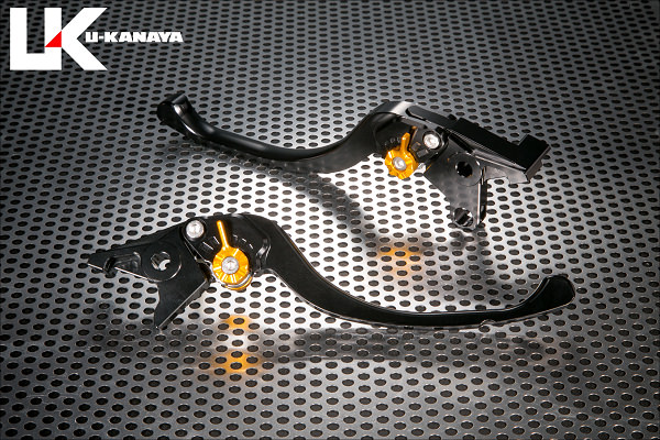 ツーリングタイプ アルミビレットレバーセット ブラック（ツヤあり） U-KANAYA CBR400R/400X（22年）