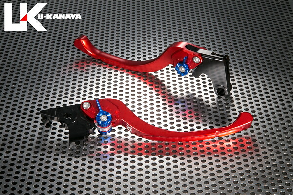 PCX125（JF28・JF56） ツーリングタイプ アルミビレットレバーセット（レッド） U-KANAYA