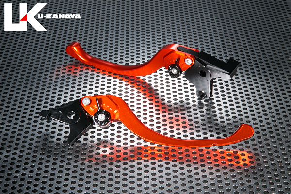 ツーリングタイプ アルミビレットレバーセット オレンジ（ツヤあり） U-KANAYA GSX-R125（17～19年） 11,484円