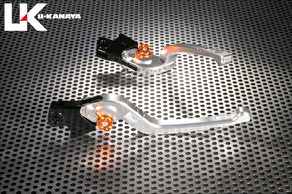 BMW K1300GT（09～13年） 可倒式Rタイプ アルミビレットレバーセット（シルバー） U-KANAYA