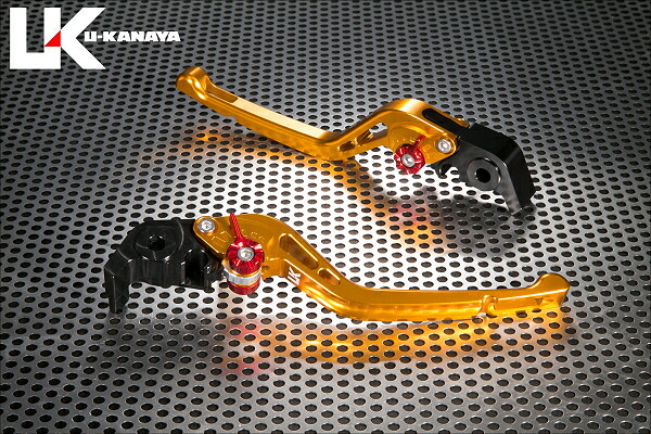 DUCATI Streetfighter（ストリートファイター） GPタイプ ロングアルミビレットレバーセット（ゴールド） U-KANAYA