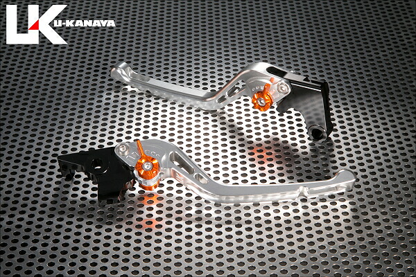 ZX-9R(00~03年) GPタイプ ロングアルミビレットレバーセット(シルバー) U-KANAYA