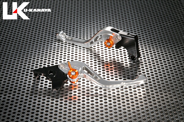 ZX-9R(00~03年) GPタイプ ショートアルミビレットレバーセット(シルバー) U-KANAYA
