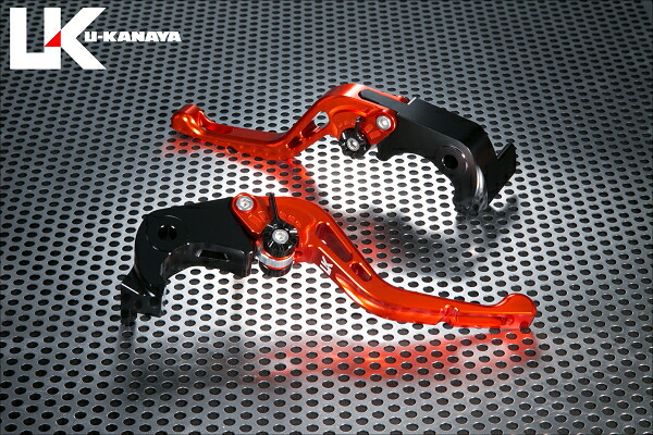 ZX-14 GPタイプ ショートアルミビレットレバーセット（オレンジ） U-KANAYA