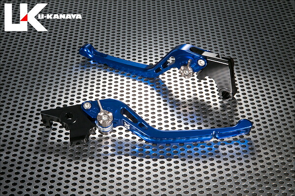 YZF-R1（99～01年） GPタイプ ロングアルミビレットレバーセット（ブルー） U-KANAYA