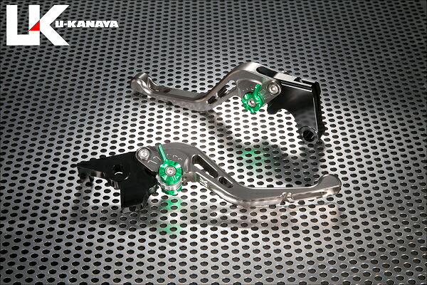 YZF-R1（09～14年） GPタイプ ショートアルミビレットレバーセット（チタンカラー） U-KANAYA