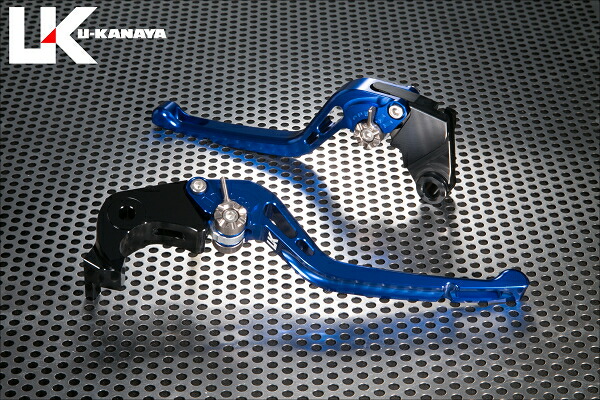 YZF-R1（15年～） GPタイプ ロングアルミビレットレバーセット（ブルー） U-KANAYA