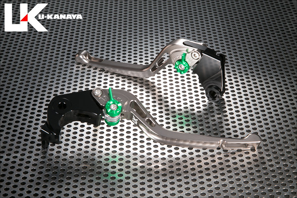 Z1000（17年） GPタイプ ロングアルミビレットレバーセット（チタンカラー） U-KANAYA