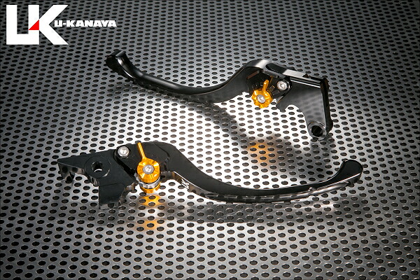 Ninja400(ニンジャ)18年 ツーリングタイプ アルミビレットレバーセット ブラック U-KANAYA