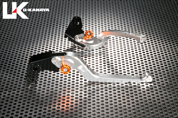 Z900RS 可倒式Rタイプ アルミビレットレバーセット シルバー U-KANAYA