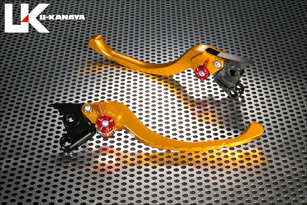 XSR700 ツーリングタイプ アルミビレットレバーセット ゴールド U-KANAYA