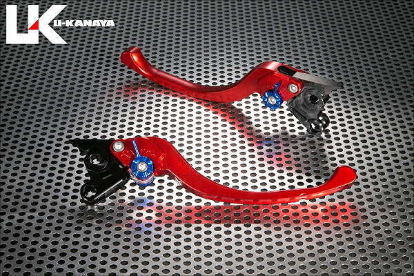XSR700 ツーリングタイプ アルミビレットレバーセット レッド U-KANAYA