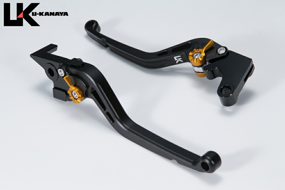 GPZ900R Ninja（ニンジャ） スタンダードタイプ ロングアルミビレットレバーセット マットブラック U-KANAYA｜バイク メンテ館