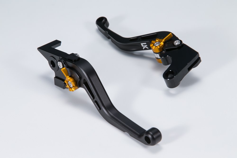 GPX250R スタンダードタイプ ショートアルミビレットレバーセット マットブラック U-KANAYA|バイク メンテ館