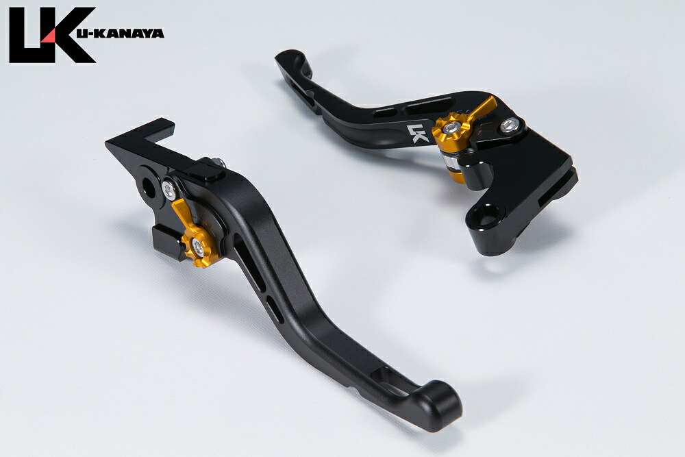 CBR600F（PC25/PC35）/CBR600F4i GPタイプ ショートアルミビレットレバーセット マットブラック U-KANAYA