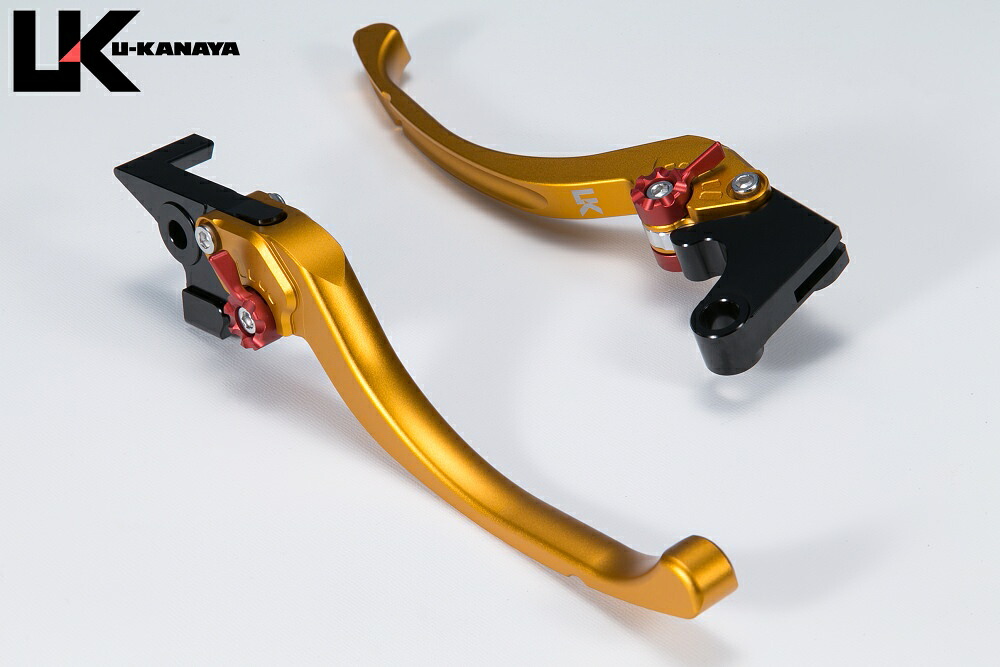 YZF-R3 ツーリングタイプ アルミビレットレバーセット マットゴールド U-KANAYA