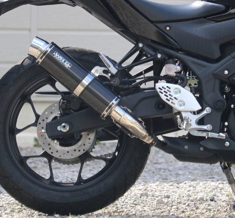YZF-R25（8BK-RG74J） ラウンドサイレンサー カーボン仕様 WR'S（ダブルアールズ）