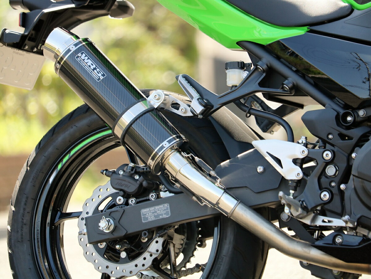 ニンジャ400 WRS マフラー(サイレンサー•バンド) EX400 E ウェビックガレージセール | ninja400 ニンジャ400 EX400E 14-17