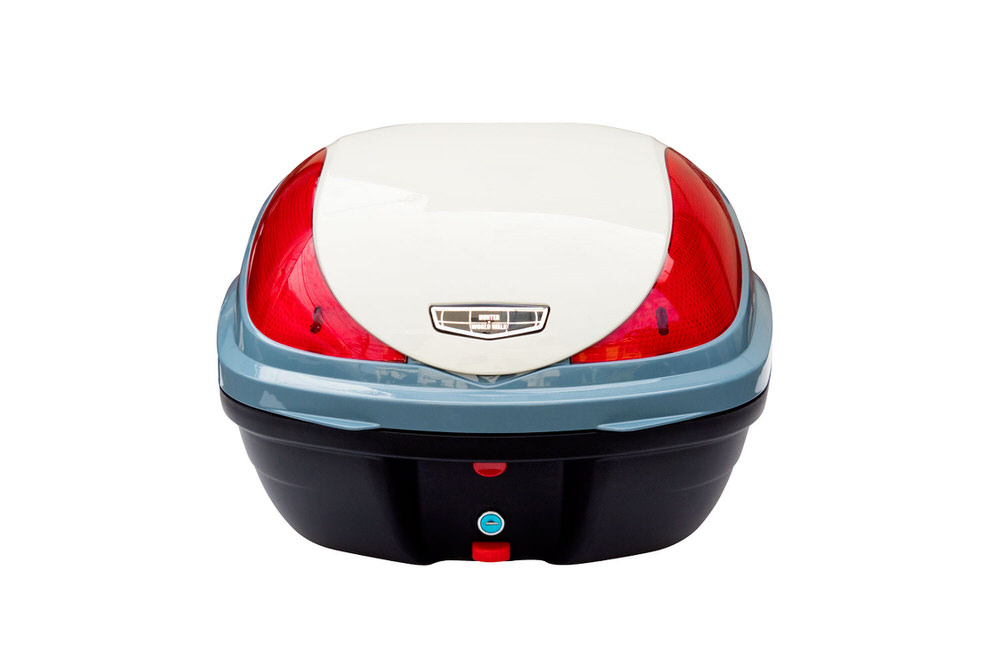 スーパーカブC125 リアボックス パールニルタバブル&mdash;&times;レトロブルー（ブルー） WORLD WALK（ワールドウォーク）｜バイク メンテ館