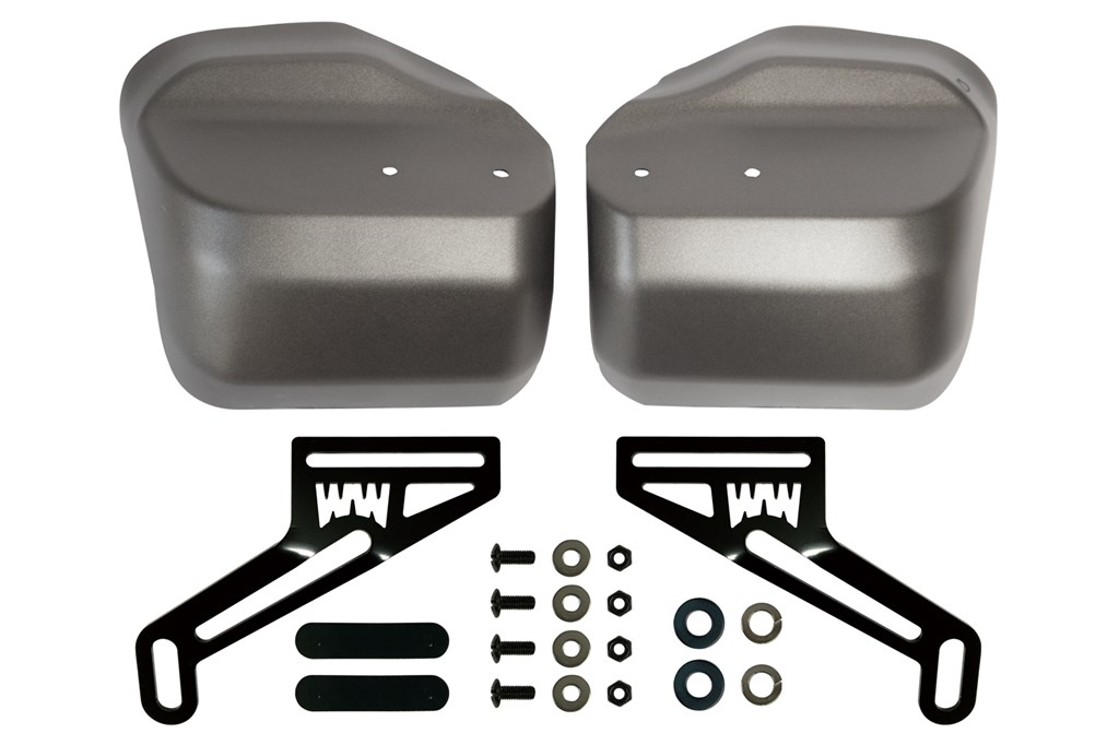 CT125ハンターカブ（2BJ-JA55/8BJ-JA65） 大型ナックルガード（マットアーマードシルバーメタリック塗装） WORLD WALK（ワールドウォーク）