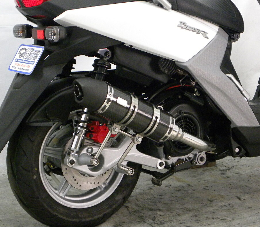 ビーウィズR（BW'S R125）15年～ ロイヤルマフラー ユーロタイプ カーボン ウイルズウィン（WirusWin）