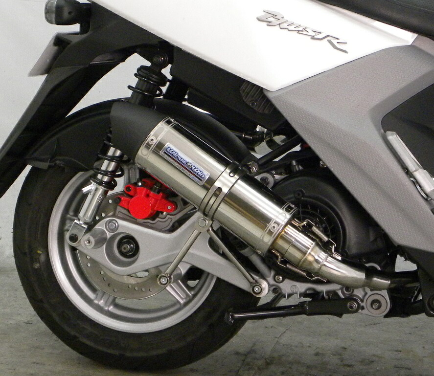 ビーウィズR（BW'S R125）15年～ ショットマフラー ユーロタイプ ステンレス仕様 ウイルズウィン（WirusWin）