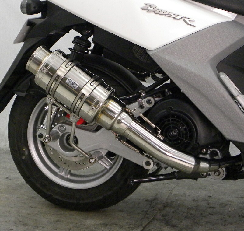 ビーウィズ(BWS125)2BJ-SED9J/EBJ-SEA6J アトミックショートマフラー バズーカータイプ ウイルズウィン(WirusWin)