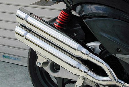 シグナスX（2型）台湾仕様 O2センサー装着車 スタイリッシュツインマフラー ポッパータイプ ウイルズウィン（WirusWin）