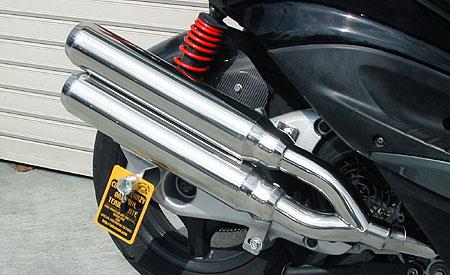 シグナスX（2型）台湾仕様 O2センサー装着車 スタイリッシュツインマフラー ジェットタイプ ウイルズウィン（WirusWin）