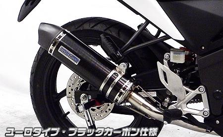 CBR125R（EBJ-JC50） ダイナミックマフラー フルエキゾースト ユーロタイプタイプ ブラックカーボンン ウイルズウィン（WirusWin）