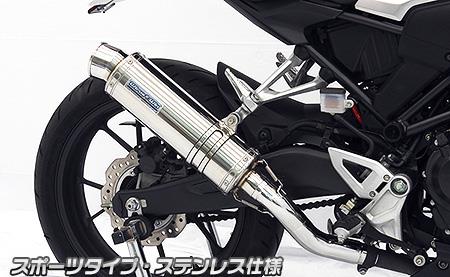 CB250R（2BK-MC52） スリップオンマフラー スポーツタイプ ステンレス仕様 ウイルズウィン（WirusWin）