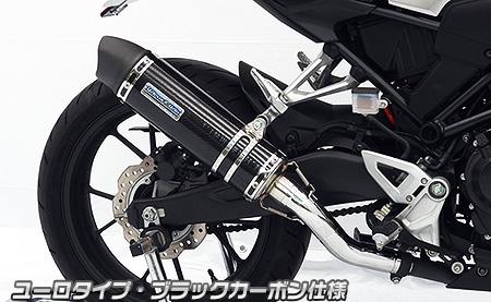 CB250R（2BK-MC52） スリップオンマフラー ユーロタイプ ブラックカーボン仕様 ウイルズウィン（WirusWin）