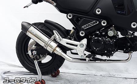 GROM（グロム）3型 ロイヤルマフラー ユーロタイプ ステンレス フルエキゾースト ウイルズウィン（WirusWin）