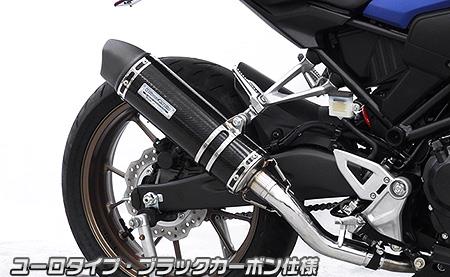 CB250R（8BK-MC52） スリップオンマフラー ユーロタイプ ブラックカーボン ウイルズウィン（WirusWin）