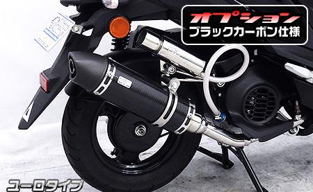 JOG125（ジョグ125）8BJ-SEJ5J ロイヤルマフラー ユーロタイプ ブラックカーボン仕様 ウイルズウィン（WirusWin）