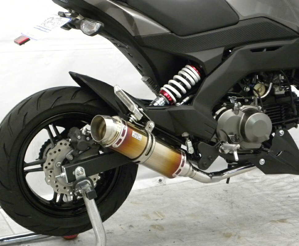 Z125PRO（プロ）2BJ-BR125H ロイヤルマフラー スポーツタイプ フルエキゾーストマフラー チタン仕様 ウイルズウィン（WirusWin）