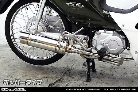 スーパーカブ50（CUB）JBH-AA04 ロイヤルマフラーポッパータイプ ステンレス ウイルズウィン（WirusWin）