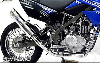 レーシングマフラー ポッパータイプ ウイルズウィン(WirusWin)KLX125(LX125C)2010年~