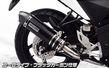 CBR125R(EBJ-JC50) ダイナミックマフラー ユーロタイプ ブラックカーボン(フルエキゾースト) ウイルズウィン(WirusWin)