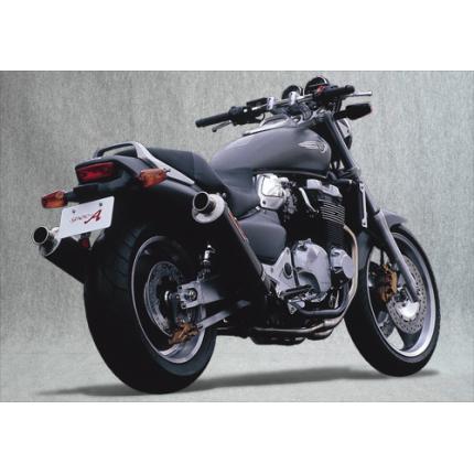 SPEC-A ステンレスマフラー4-2-1-2カーボンサイレンサー2本出し YAMAMOTO RACING（ヤマモトレーシング） X-4