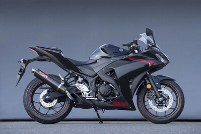 YZF-R25(14年~) ステンレススリップオンマフラー カーボン(政府認証) YAMAMOTO RACING(ヤマモトレーシング)
