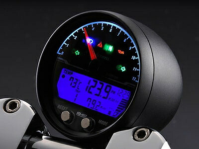 ACEWELL エースウェル ACE-4453CP 多機能 デジタルメーター 9000rpm メッキ スピードメーター タコメーター ACEWELL エースウェル ace-4453cp