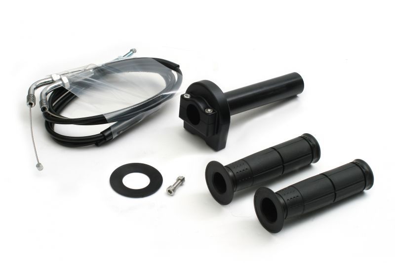 アクティブ 1061482 汎用スロットルキット タイプ1 メッキ金具 ブラック 巻取φ40 800mm