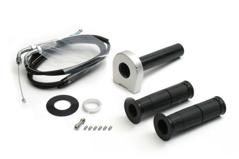アクティブ 1062311 汎用スロットルキット タイプ2 メッキ金具 シルバー 巻取φ36 700mm｜バイクマン　店 10,089円