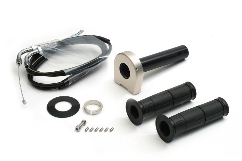 アクティブ 1062384 汎用スロットルキット タイプ2 メッキ金具 チタンゴールド 巻取φ36 800mm|バイクマン 店