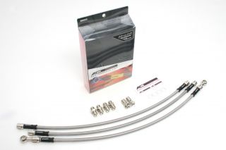 ﾌｫﾙﾂｧ/T 00-03 (S/ST ABS車不可) ﾒｯｼｭ ﾌﾞﾚｰｷﾎｰｽ ﾌﾛﾝﾄ/左右/3本 ｽﾓｰｸ ﾒｯｷ ACﾊﾟﾌｫｰﾏﾝｽ ｱｸﾃｨﾌﾞ 32115270S ﾒｯｼｭﾌﾞﾚｰｷﾎｰｽ ﾌｫﾙﾂｧ/T 00-03 (S/ST ABS車不可)