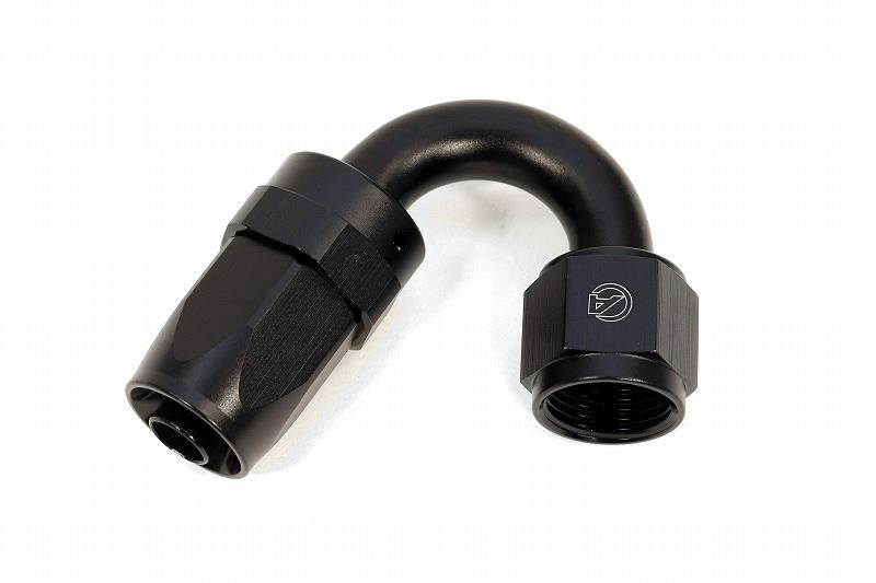 アクティブ AC4008150BK #8 150°ベントチューブフィッティング ブラック/ブラック|バイクマン 店